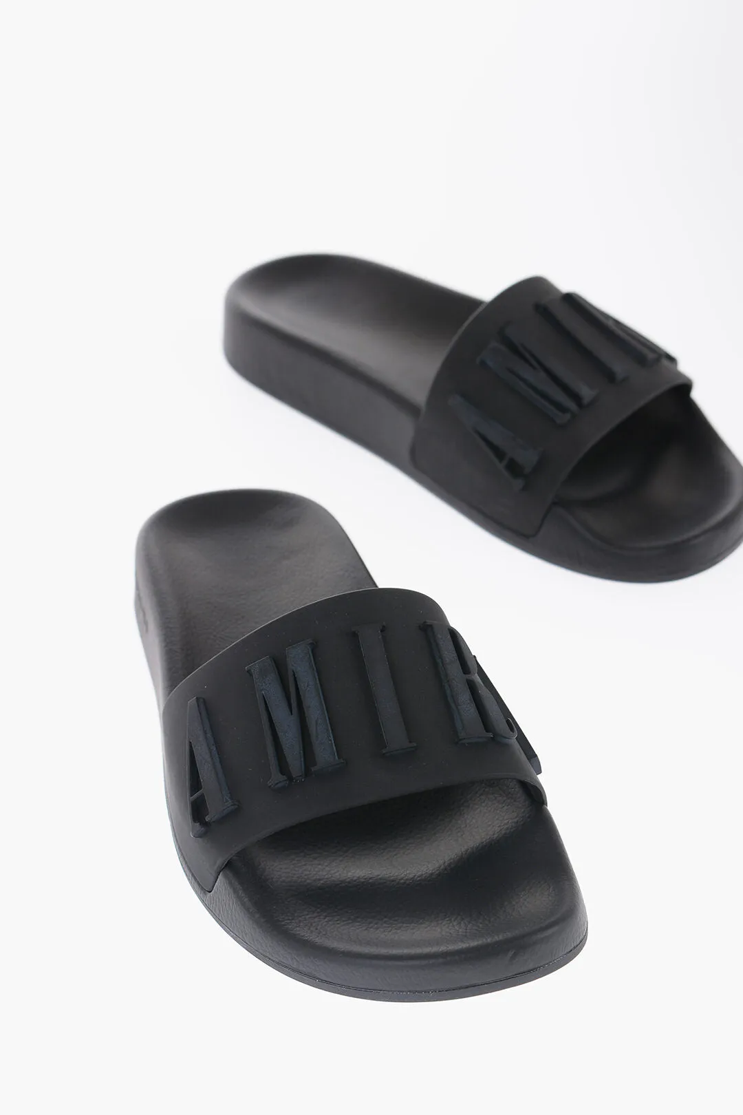 Amiri Solid Color Slides with Embossed Logo