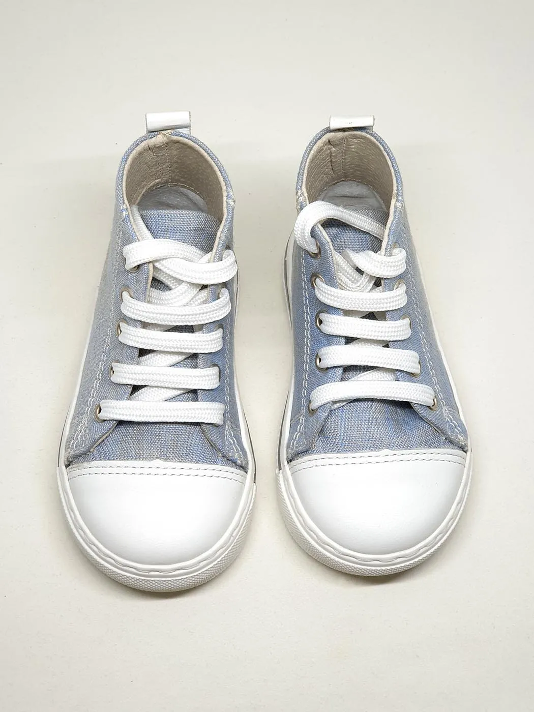 Baby bootie shoe for boy - BLUE SKY- blue