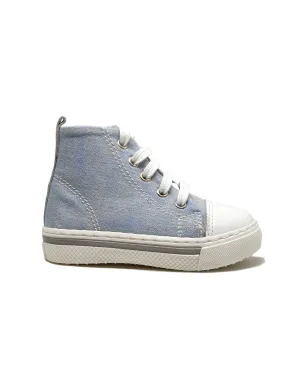 Baby bootie shoe for boy - BLUE SKY- blue