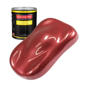 Candy Apple Red Metallic Acrylic Enamel Auto Paint - Quart Paint Color Only - Professional Single Stage Automotive Car Truck Equipment Coating 2.8 VOC