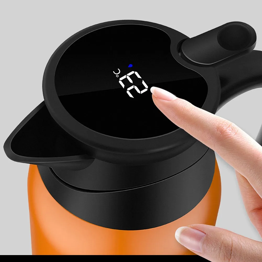 Car Electric Kettle Insulation Cup Temperature Digital Display