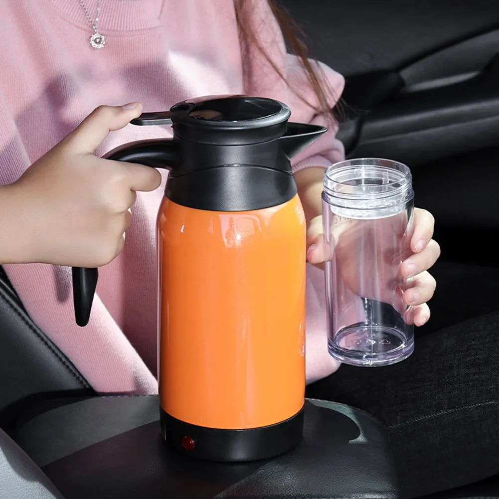 Car Electric Kettle Insulation Cup Temperature Digital Display