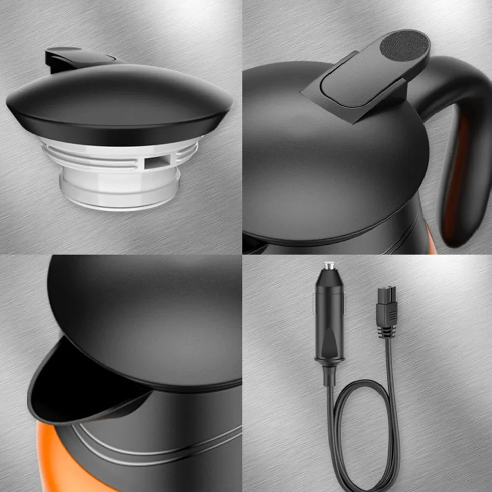 Car Electric Kettle Insulation Cup Temperature Digital Display