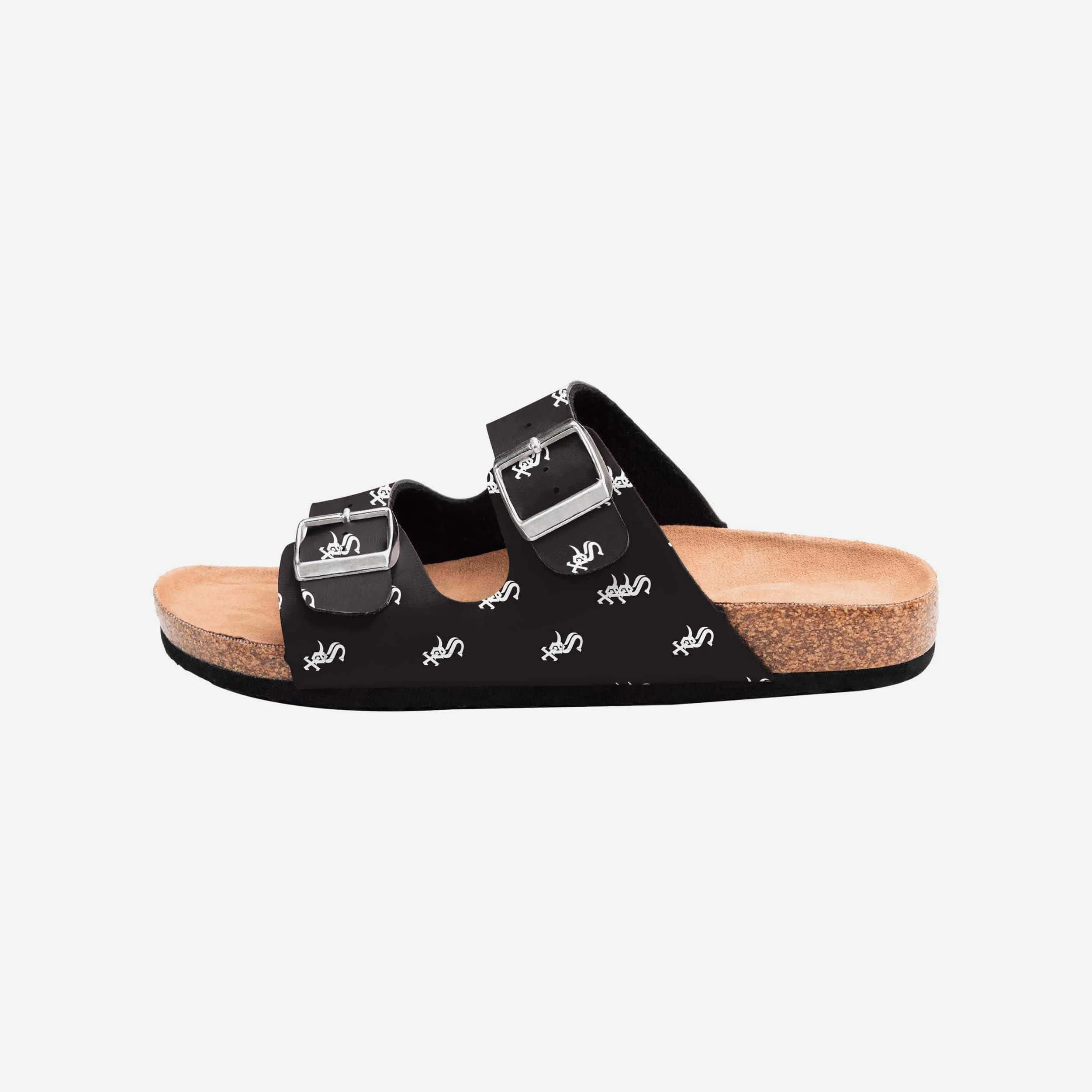 Chicago White Sox Womens Team Logo Double Buckle Sandal