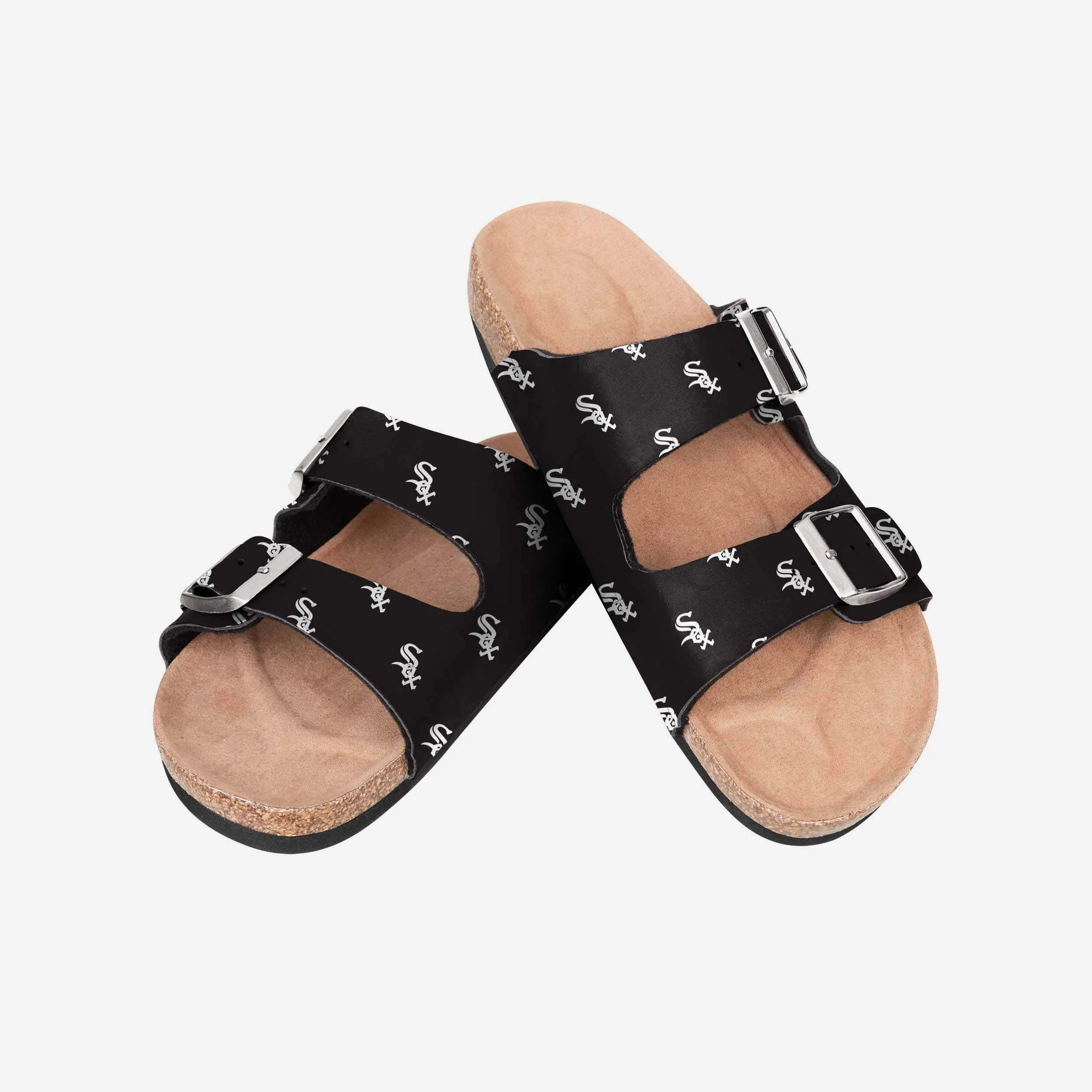 Chicago White Sox Womens Team Logo Double Buckle Sandal