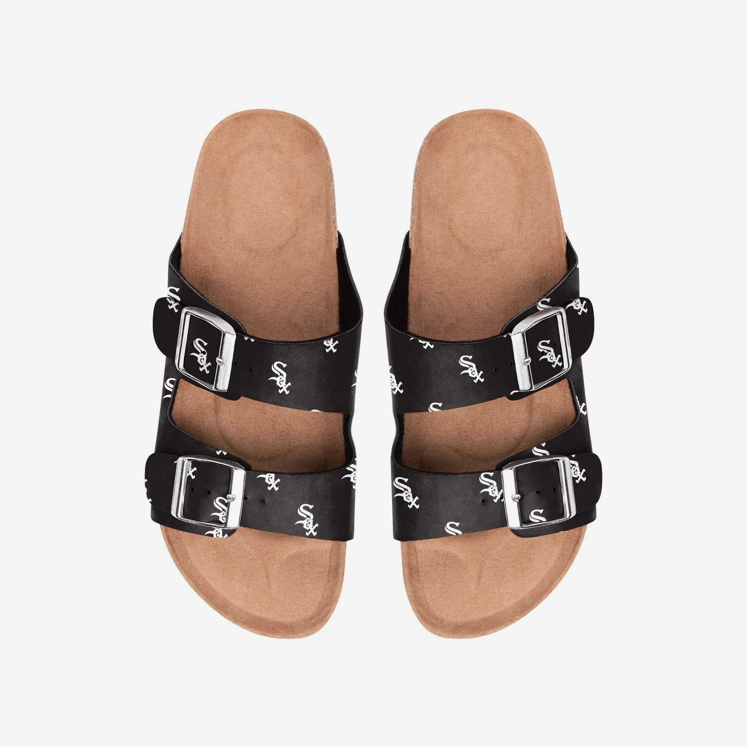 Chicago White Sox Womens Team Logo Double Buckle Sandal