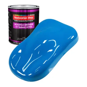 Coastal Highway Blue Acrylic Urethane Auto Paint - Gallon Paint Color Only - Professional Single Stage High Gloss Automotive Car Truck Coating 2.8 VOC