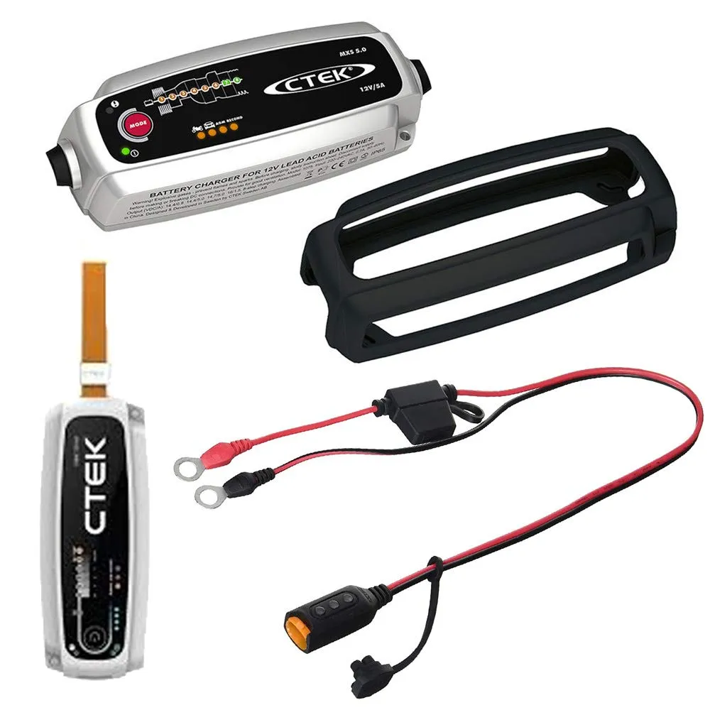 CTEK MXS 5.0 Battery Charger Value Pack with Power Bank