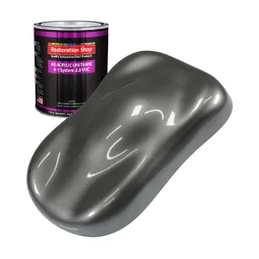 Dark Charcoal Metallic Acrylic Urethane Auto Paint - Quart Paint Color Only - Professional Single Stage Gloss Automotive Car Truck Coating 2.8 VOC