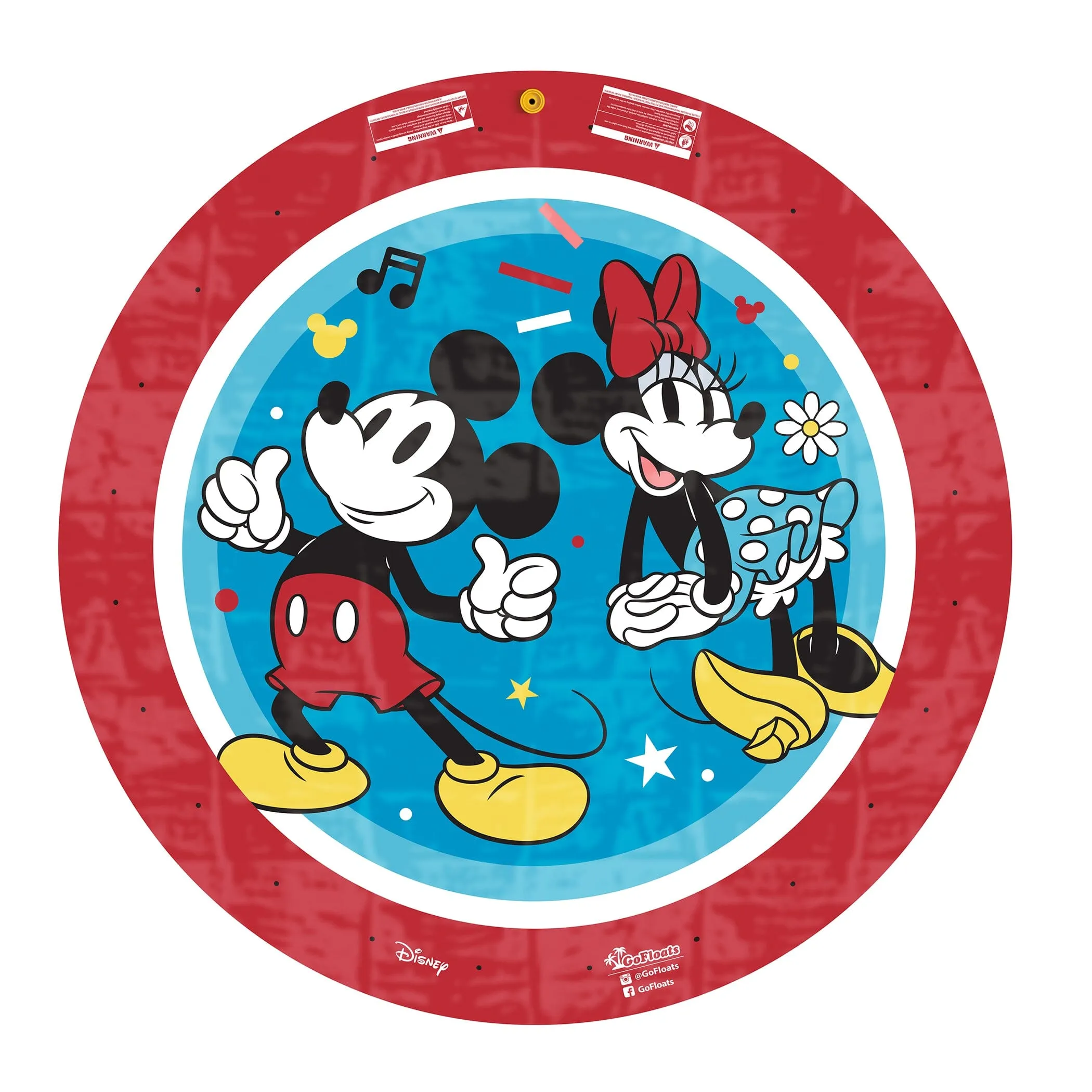 Disney Mickey and Minnie Kids Water Splash Pad Mat and Sprinkler