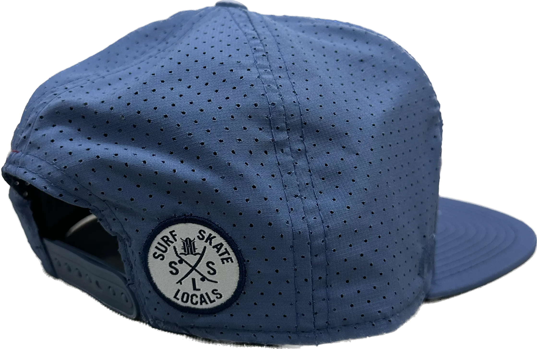 LOCALS FLORIDA BOARDERS 7 PANEL FLAT BRIM TRITECH PERFORATED TRUCKER