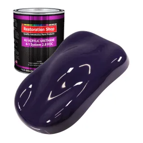 Majestic Purple Acrylic Urethane Auto Paint - Gallon Paint Color Only - Professional Single Stage High Gloss Automotive, Car, Truck Coating, 2.8 VOC