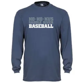 MOISTURE WICKING LONG SLEEVE T-SHIRT NAVY