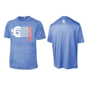 MOISTURE WICKING T-SHIRT / TRUE ROYAL HEATHER