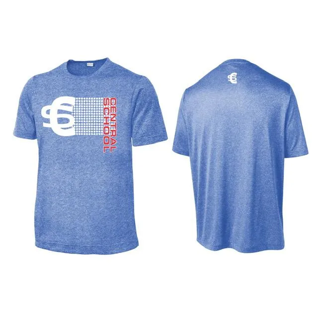 MOISTURE WICKING T-SHIRT / TRUE ROYAL HEATHER