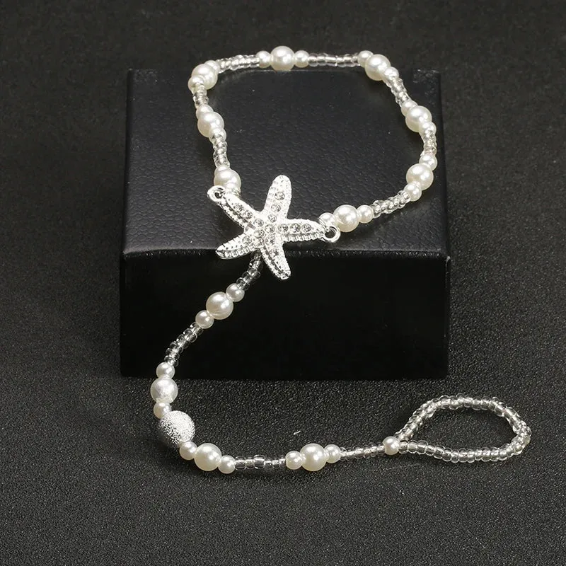 Pearl Starfish Barefoot Beach Sandals