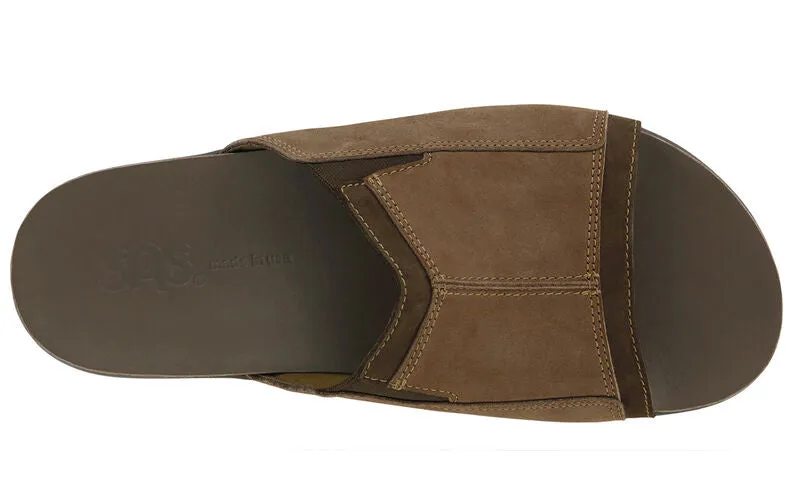 SAS Voyage Slide Sandal Brown