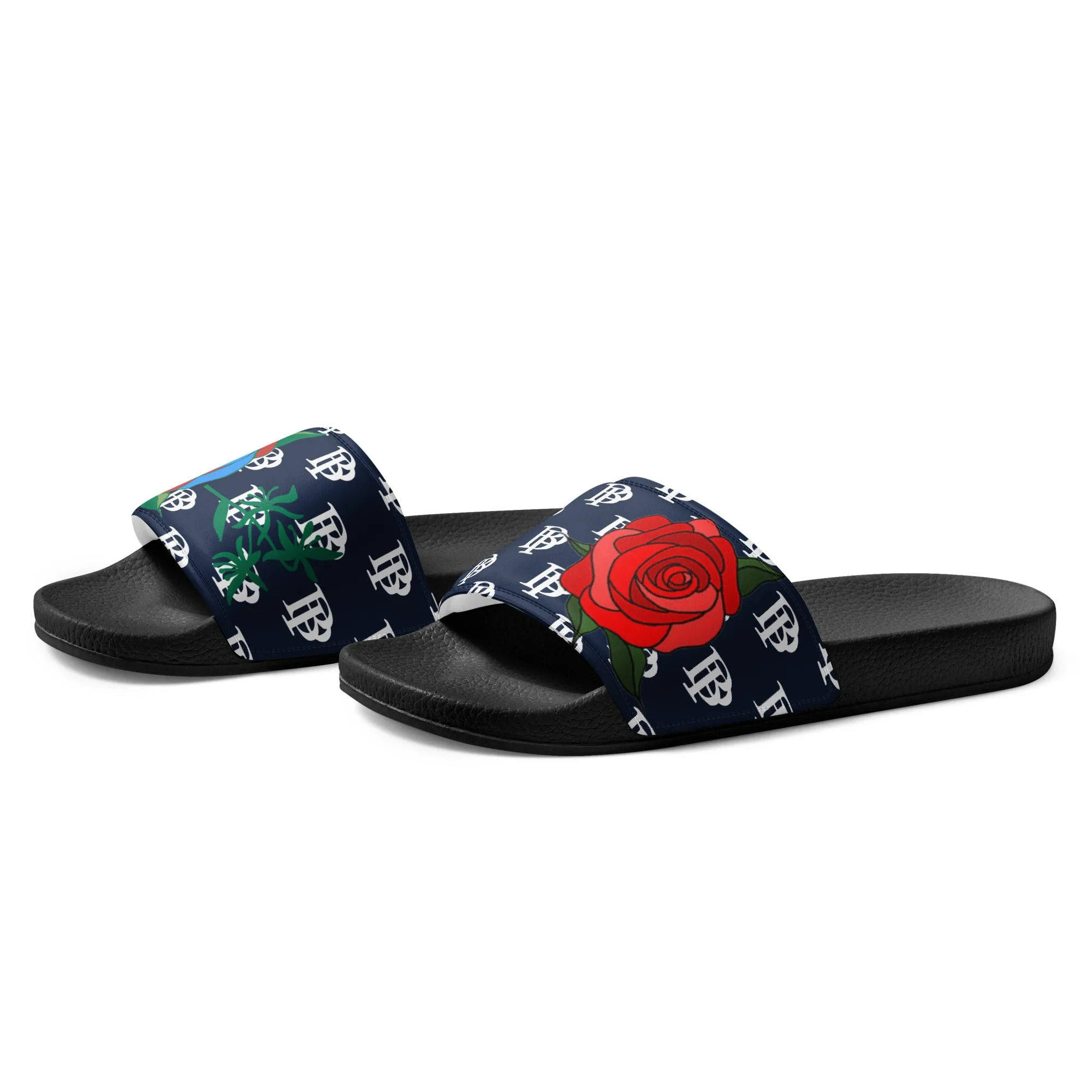 Slides - Black Paper (Flowers)