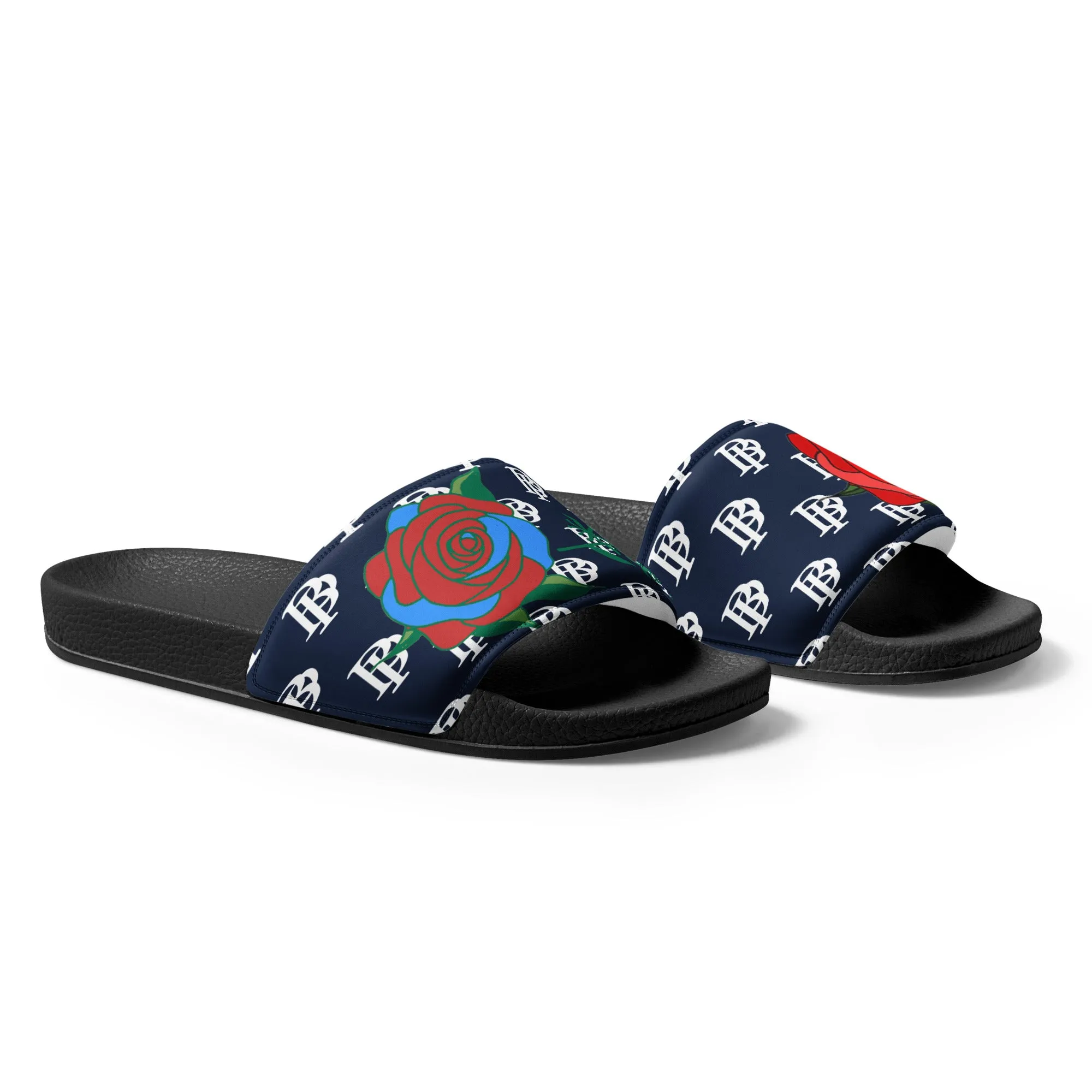 Slides - Black Paper (Flowers)