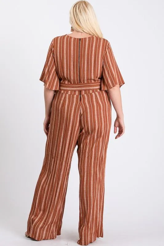 Summer Glam Stripe Jumpsuit