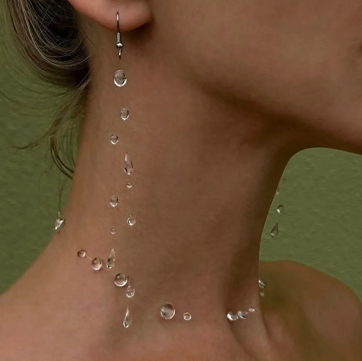 Water Drop Necklace Set
